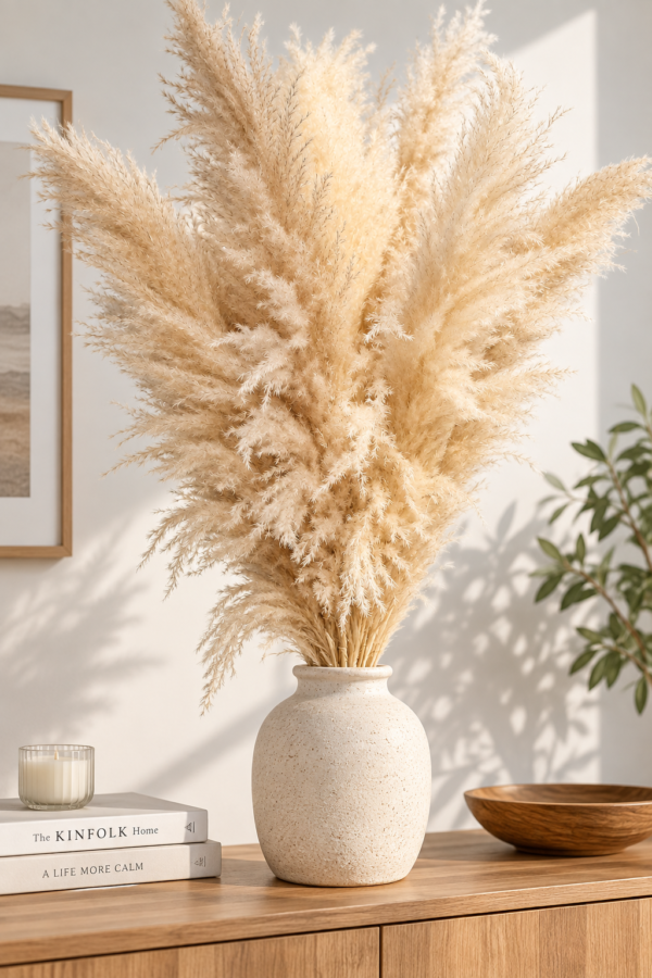 Dried Pampas Grass Bouquet Dried Pampas Grass Bouquet, 10 Stems, 46 Inches